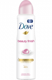 DESODORANTE DOVE AEROSOL FEMININO BEAUTY FINISH 89G