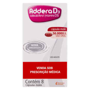 ADDERA D3 50.000UI 8CAPS GEL ( 2ªUN COM 25% DESC)