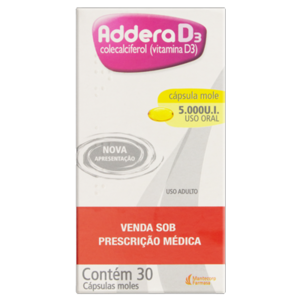 ADDERA D3 5.000UI 30CAPS GEL ( DESC DE 50% NA 2ªUN )