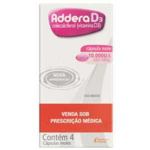 ADDERA D3 10.000UI 4CAPS MOLE ( 2ªUN COM 35% DESC)