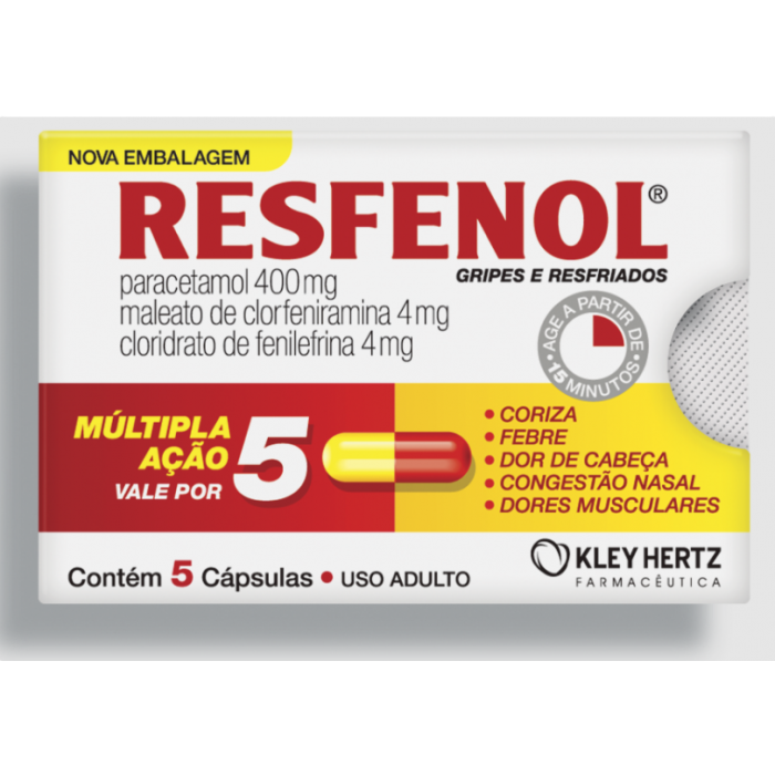 Resfenol 5 Caps Env **