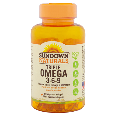 Sundown Triple Omega 3 6 9 60 Capsulas