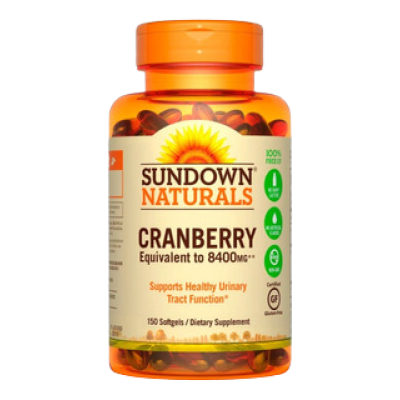 Sundown Cranberry 8400 Mg+Vit D 1.000 Iu 150 Caps