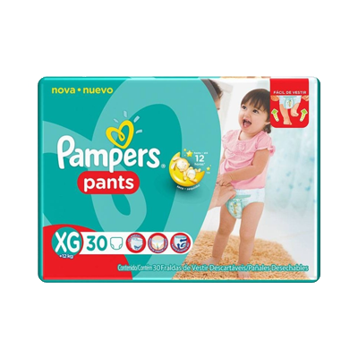 Fralda Pampers Pants Mega Xg 30 Un 32