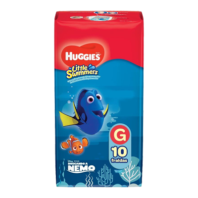 Fralda Huggies Nemo Little Swimmers G 10 Un