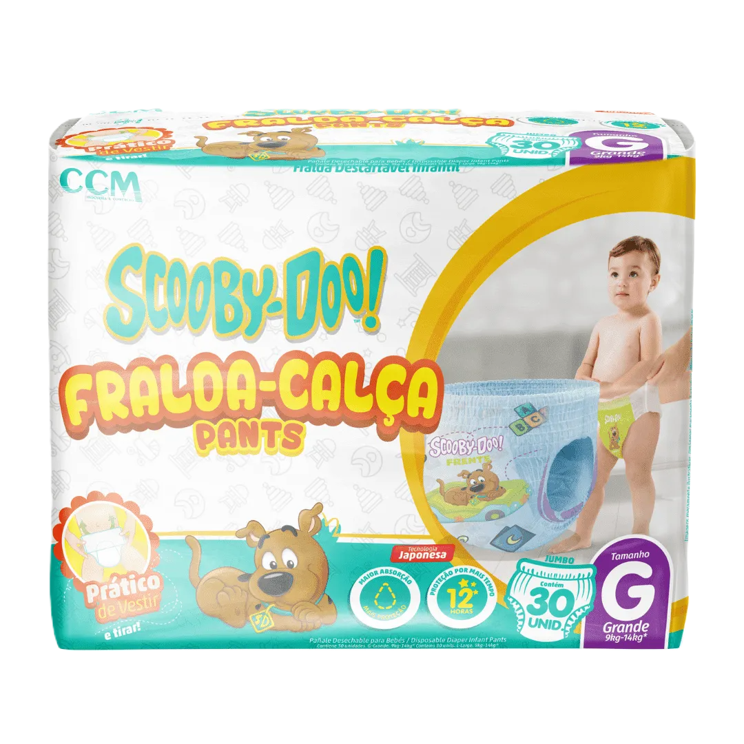 Fralda  Scoobydoo Short Jumbo G 30 Un