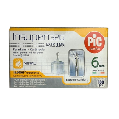 Agulha Insupen Pic 6 Mm 32 G