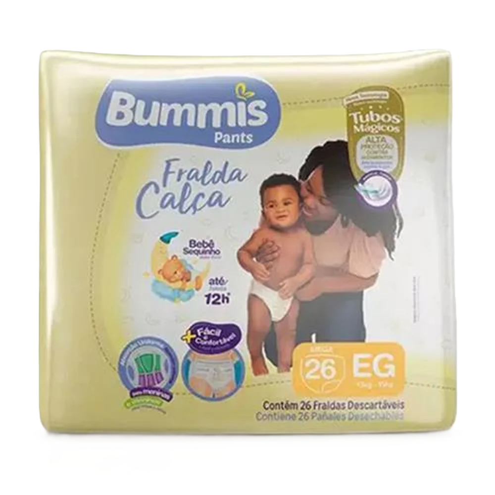 Fraldas Bummis Calca Mega Eg 26 Un