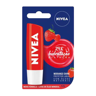 Protetor Labial Nivea Morango 4,8 G