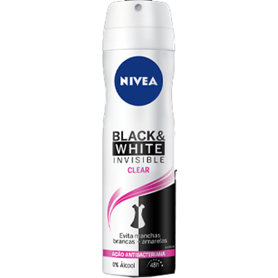 Desodorante Nivea Aerosol Feminino Black E White Invisible 150 Ml