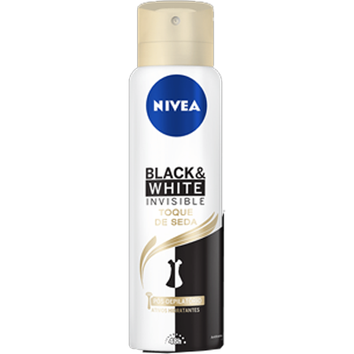 Desodorante Nivea Aerosol Invisib Black White Toque Seda 150 Ml