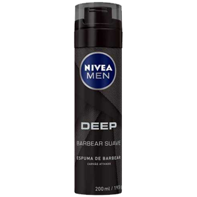 Espuma De Barbear Nivea Deep Black 200 Ml