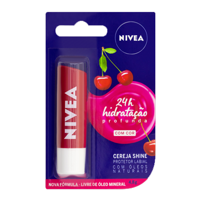 Protetor Labial Nivea Cereja Shine 4,8 G