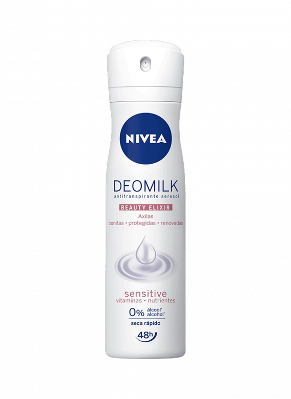 Desodorante Nivea Aerosol Deomilk Sensitive Feminino 150 Ml