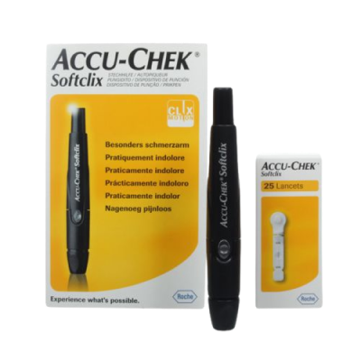 Accu Chek Softclix Lancetador Azul