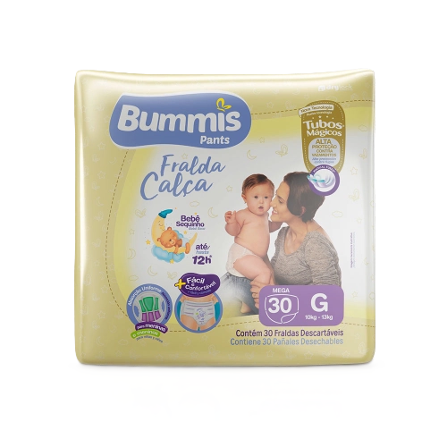 Fraldas Bummis Calca Mega G 30 Un