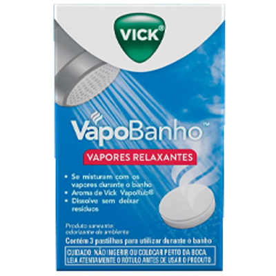 Vapores Relaxantes Vick Vapobanho 3 Un