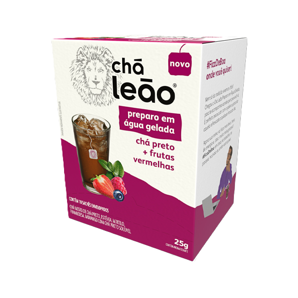 Cha Leao Gelado Preto C/Frutas Verm 10 S*