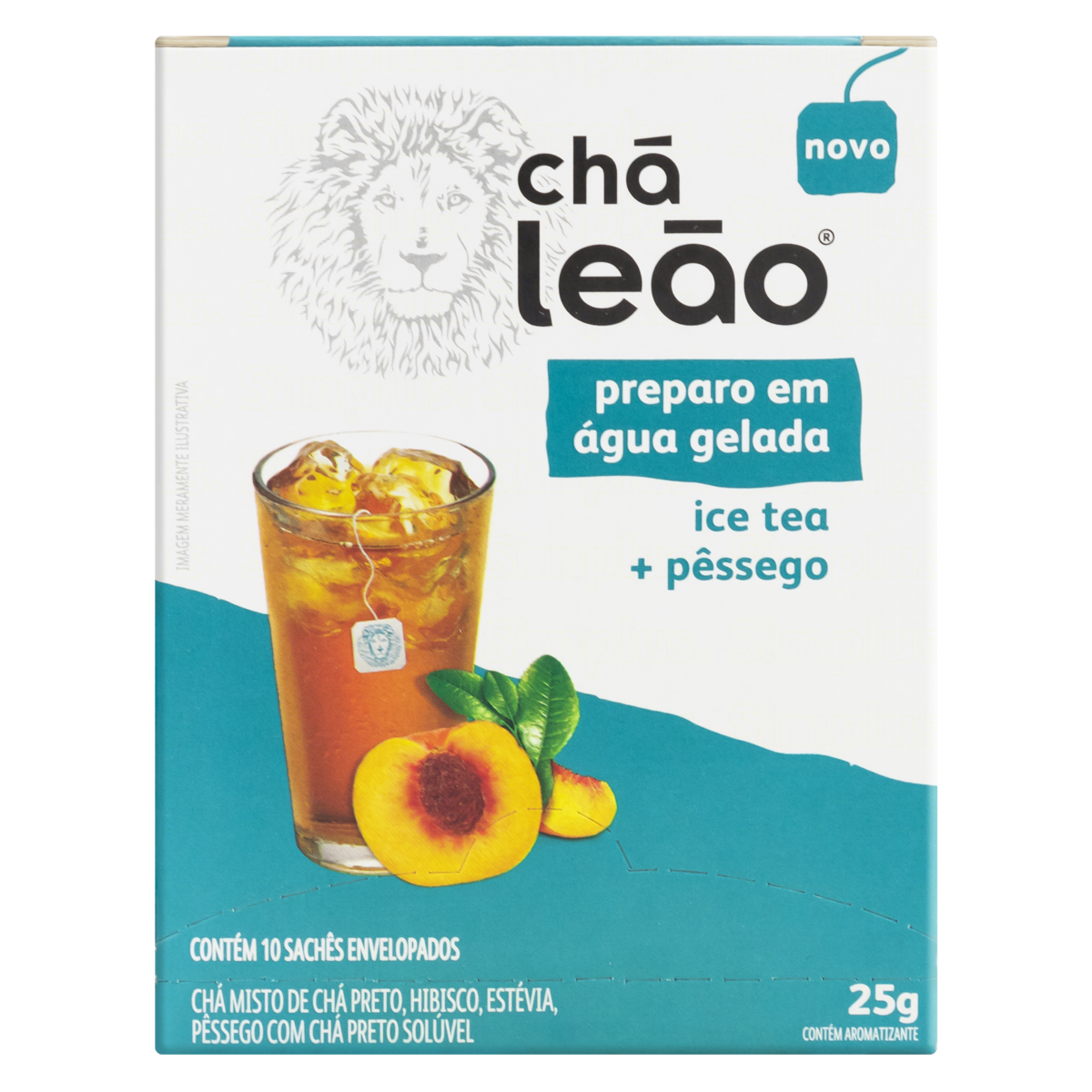 Cha Leao Gelado Ice Tea/Pessego 10 Sq