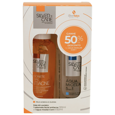 Silver Care Kit Sab Antiacne 120 Ml + Micelar