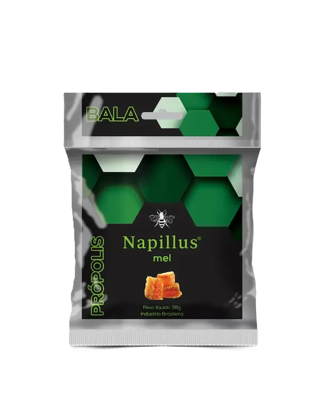 Bala Napillus De Propolis Com Mel 10 Un