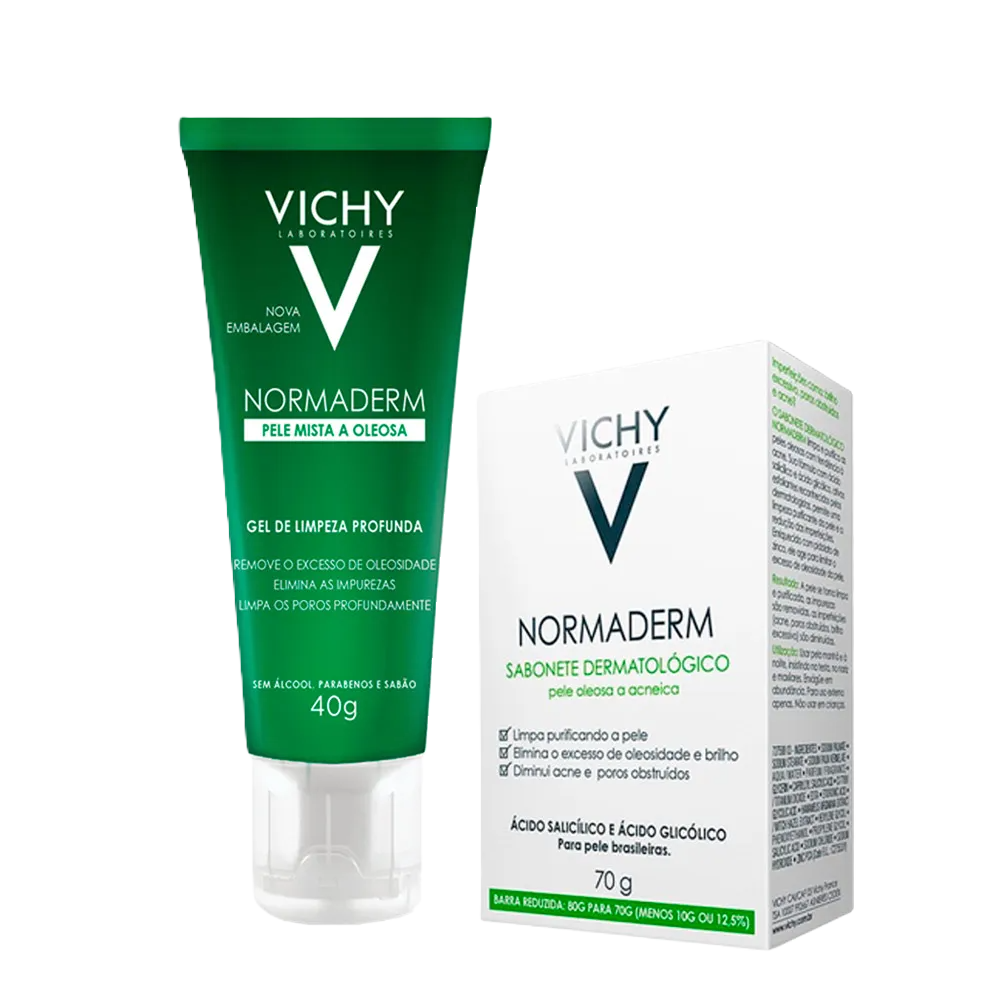 Kit Vichy Normad Sab 70 G + Gel Limp Prof 40 G