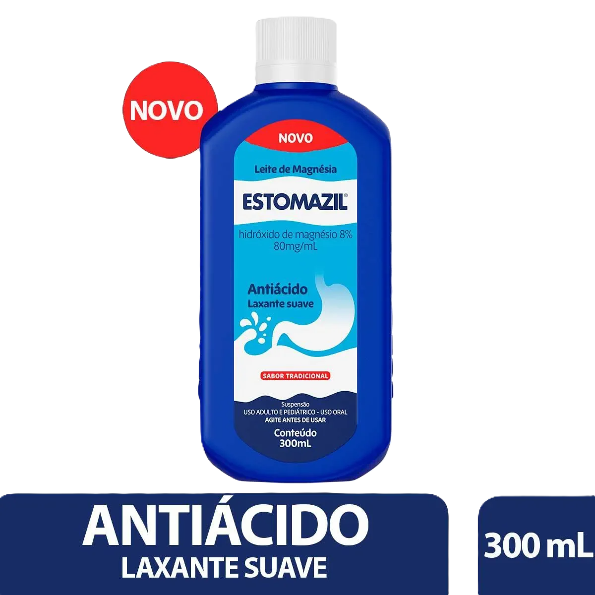 Estomazil Leite Mag 80 Mg 300 Ml