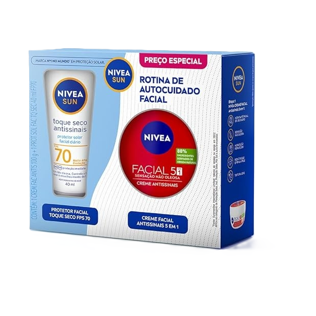 Kit Nivea Antissinais Prot Fps70+Cr Facial 100 G
