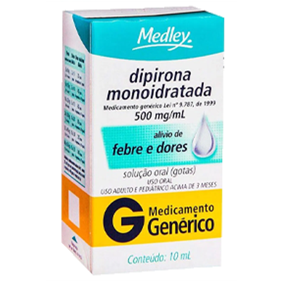 Dipirona Sodica 500 Mg 10 Cpr (G)Medley