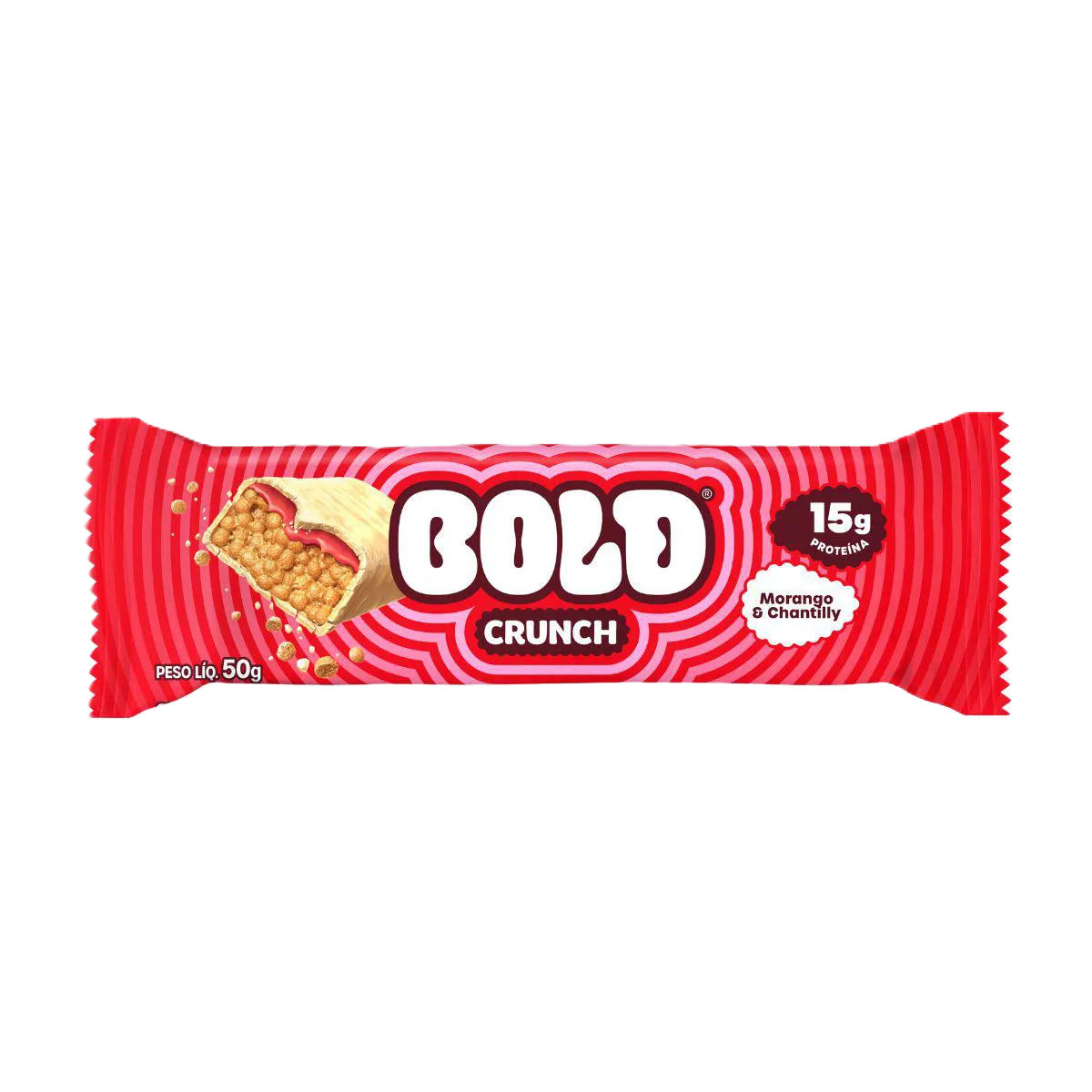 Bold Crunch Morango Chantilly  50 G