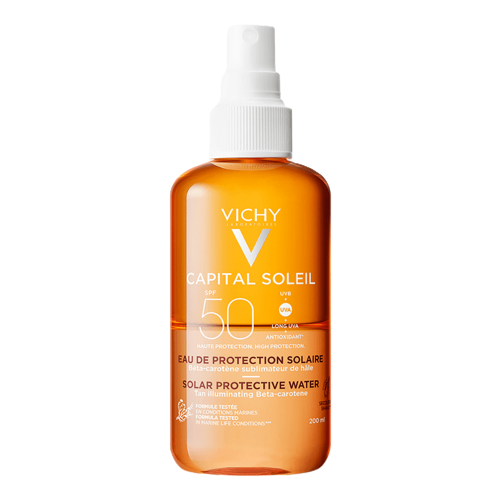Capital Soleil Agua Solar Prot Iluminadora Fps50 Vichy 200 Ml