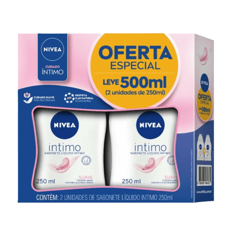 Kit Sab Intimo Liq. Nivea Suave 2 Un 250 Ml