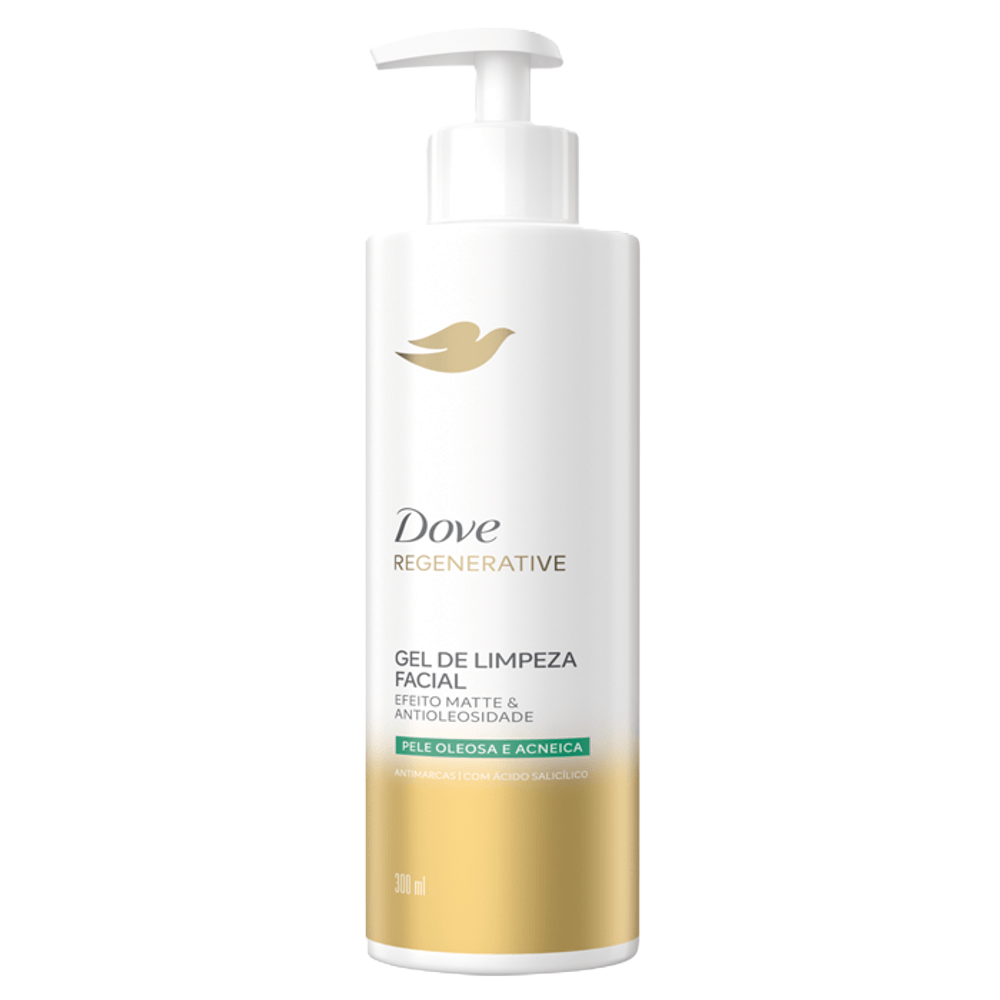Gel Limpeza Fac Dove Regenerative Pele Oleosa 300 Ml