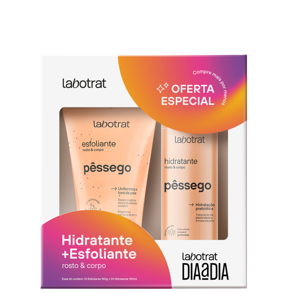 Kit Labrotat Esfoliante 150 G + Hidratante 190 Ml Pessego
