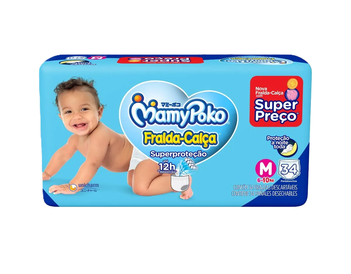 Fr Mamypoko Calca Super Protecao Jumbo M 34 Un