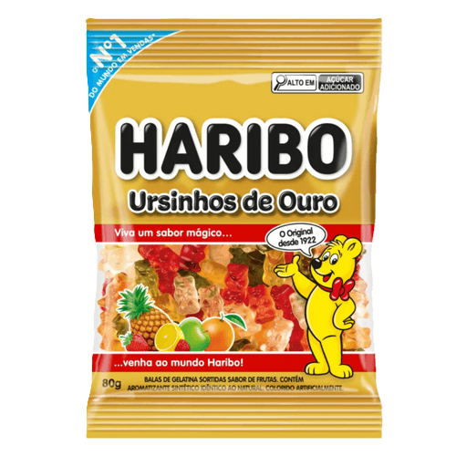 Bala De Gelatina Ursinhos De Ouro 80 G