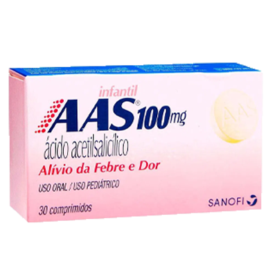 Aas Infantil 100 Mg Com 30 Comprimidos