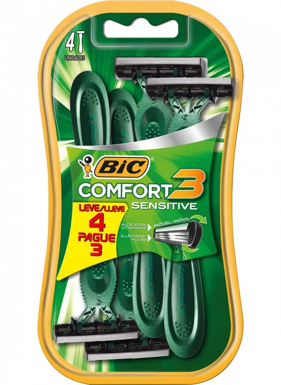 Aparelho Bic Comfort 3 Sensivel L4 P3 1 Un