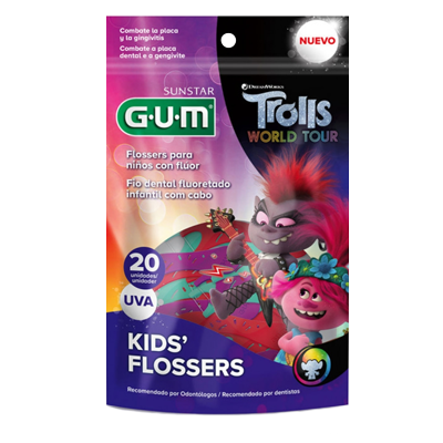 Flossers Gum Trolls 20 Un