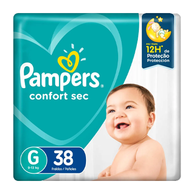 Fralda Pampers Confortsec Mega G 38 Un