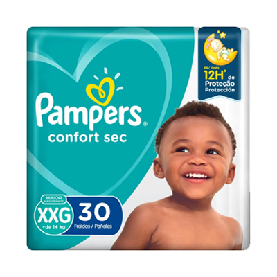 Fralda Pampers Confortsec Mega Xxg 30 Un