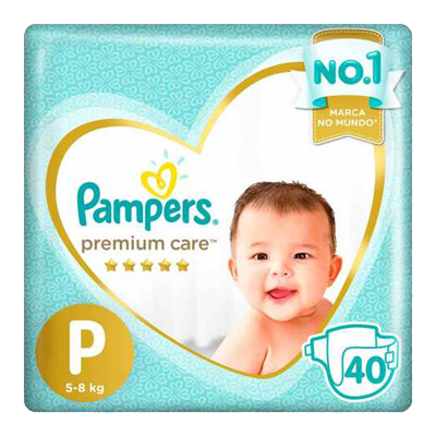 Fralda Pampers Premium Care Trad P 40 Un