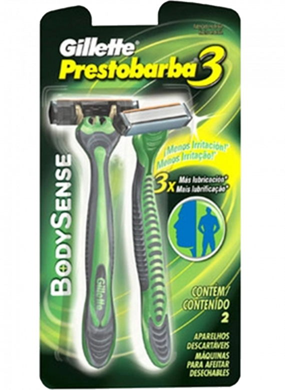 Aparelho Prestobarba 3 Body Sense C/2