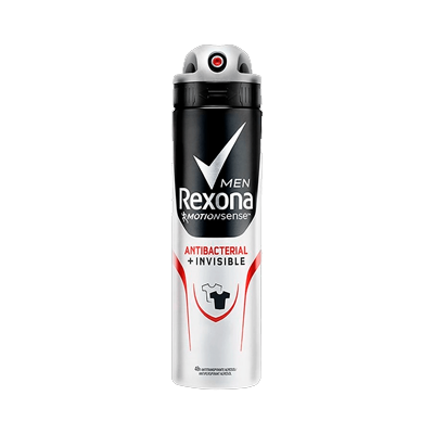 Desodorante Rexona Aerosol Masculino Antibacteriano Invisible 90 G