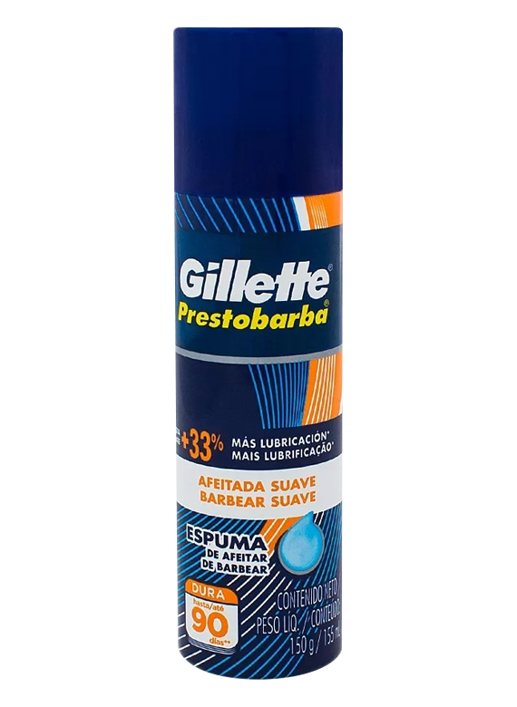 Espuma De Barbear Gill Prestobarba Pele Normal 150 Gr