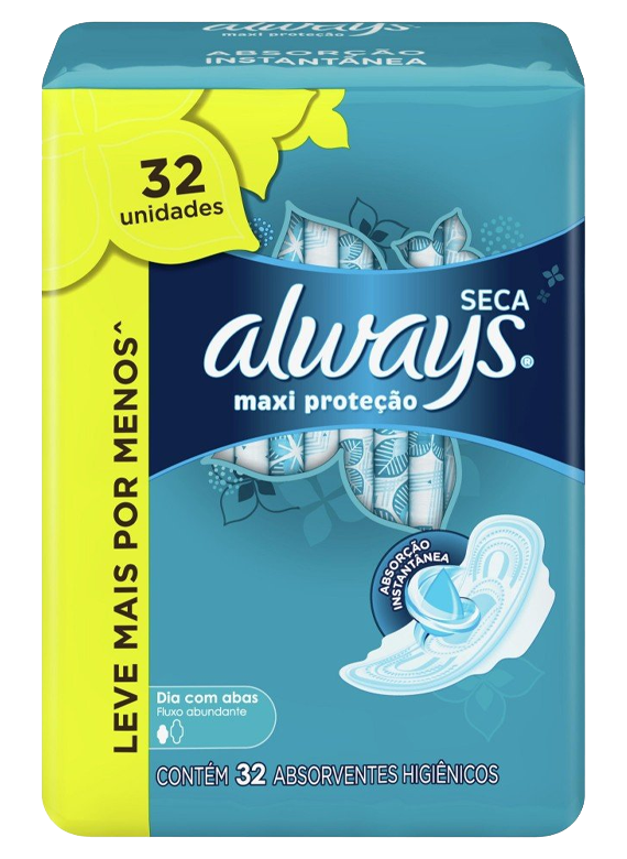 Absorvente Always Prot Total Seca C/Abas L32 P28