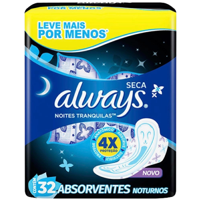 Abs Always Noites Tranq. Seca C/A 32 Un