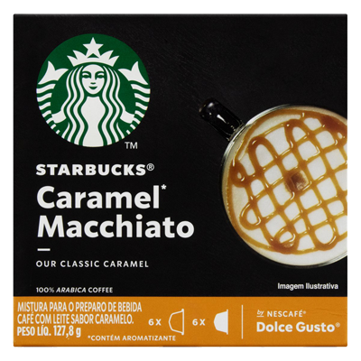 Starbucks Café C/ Leite Caramel Macchi 12 Capsulas