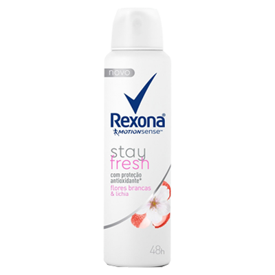 Desodorante Rexona Aerosol Feminino Stay Fresh Flores Lichia 90 G