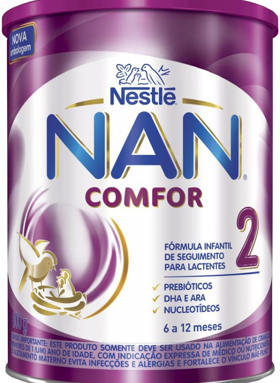 Leite Nan Comfort 2 Formula Infantil 800 G